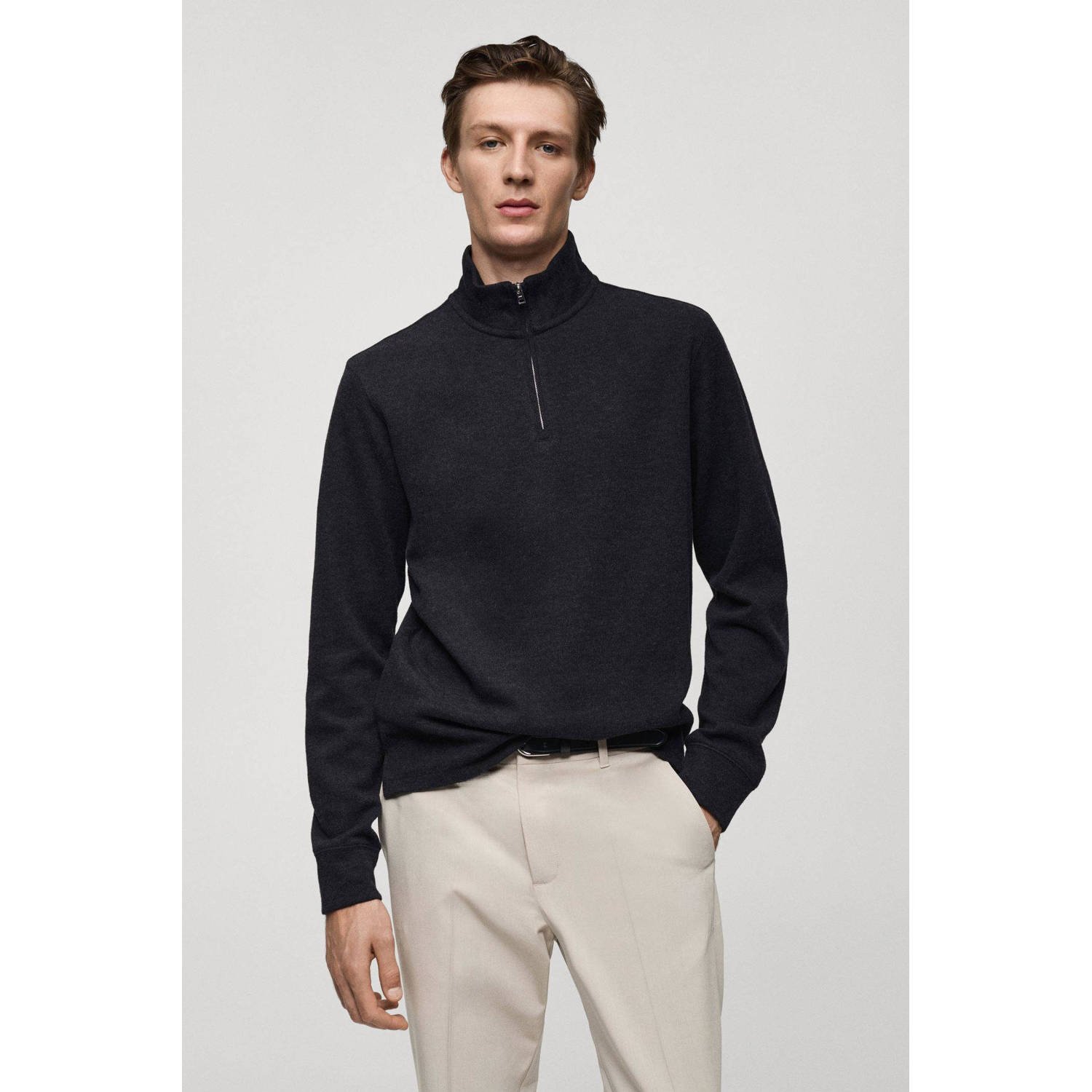 Mango Man sweater grijs