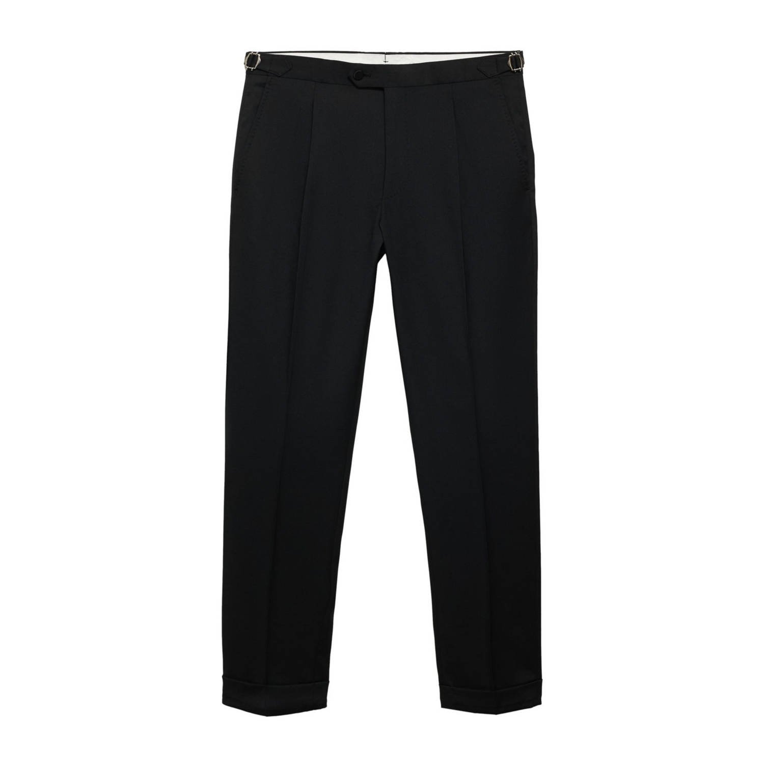 Mango Man slim pantalon zwart