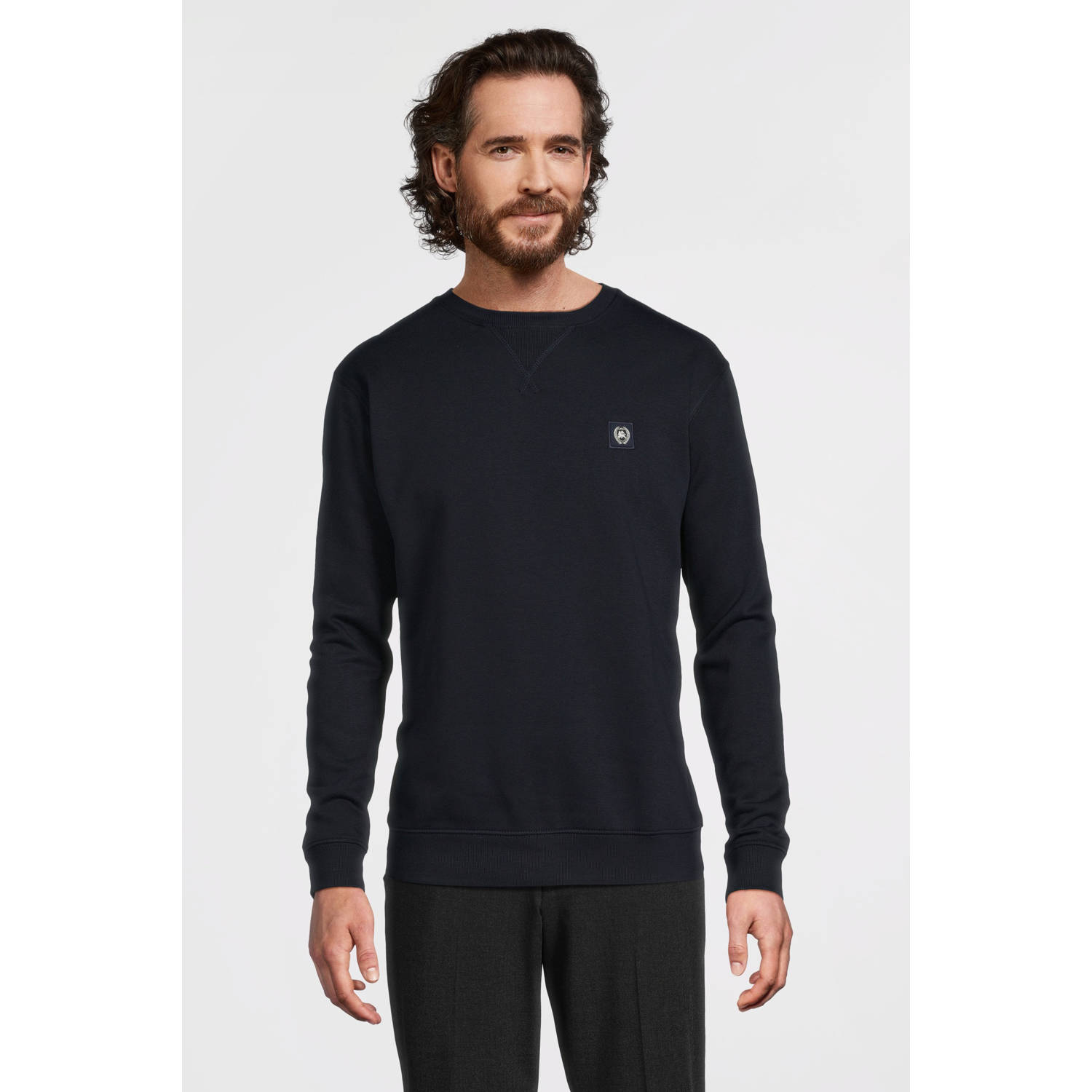 Lerros Sweatshirt met labelstitching