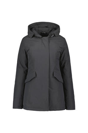 gewatteerde winterjas 2 POCKET PARKA grijs