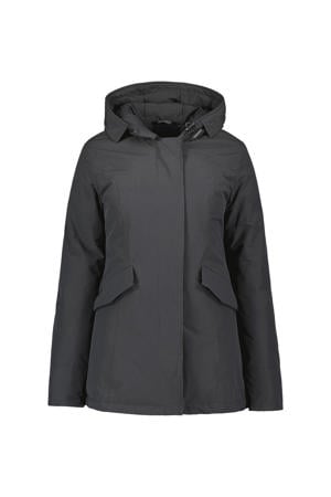 gewatteerde winterjas 2 POCKET PARKA grijs