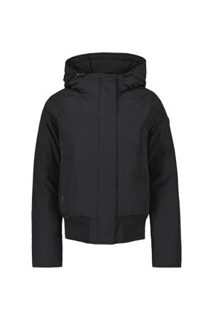 gewatteerde winterjas BOMBER JACKET zwart