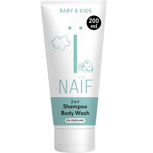 2 in 1 Shampoo & Body Wash 0% parfum - 200 ml