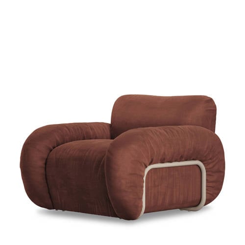 HKLIVING fauteuil Arc - Royal Velvet, Magnolia