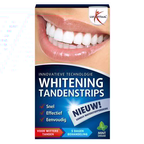 Wehkamp Lucovitaal Whitening tandenstrips - mintsmaak aanbieding
