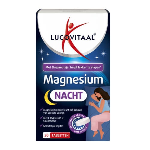 Wehkamp Lucovitaal Magnesium Nacht - 30 tabletten aanbieding