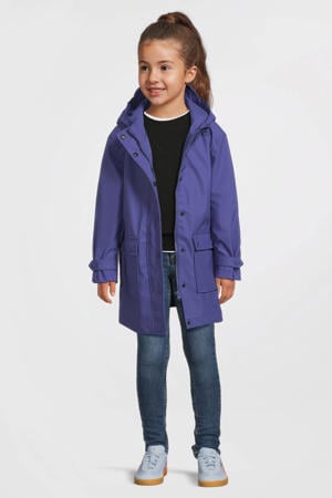 regenjas met capuchon paars