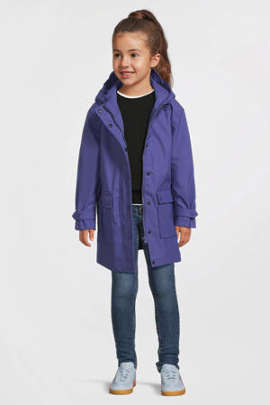 regenjas met capuchon paars