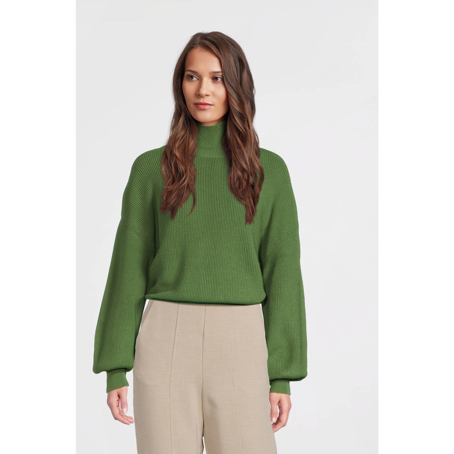 MSCH Copenhagen Gebreide pullover met opstaande kraag model 'Magnea Rachelle'
