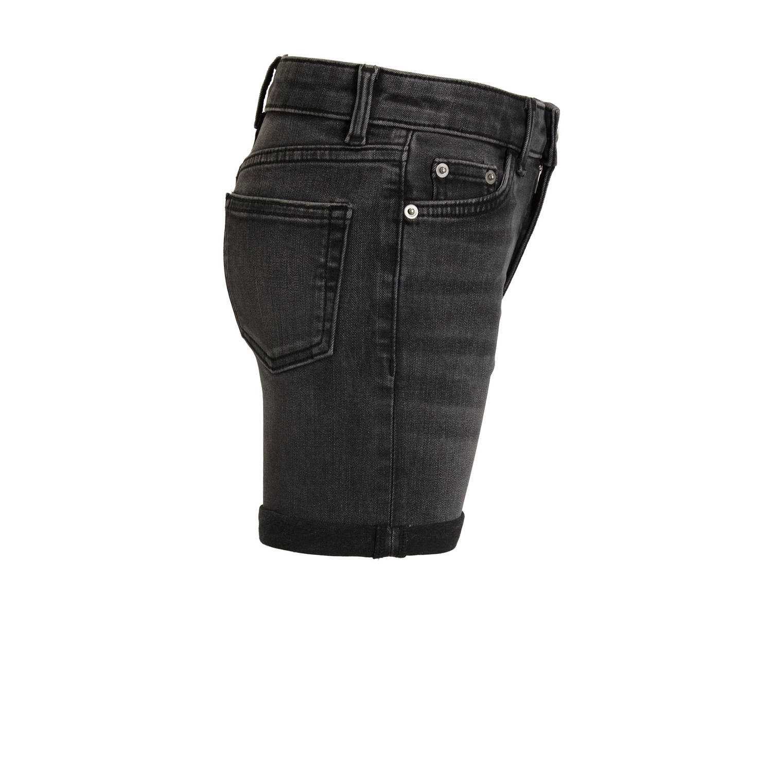 anytime denim short grijs