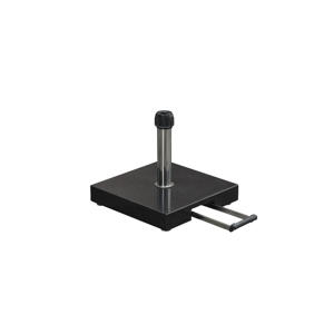 Einstein parasolvoet graniet 40 kilo black polished