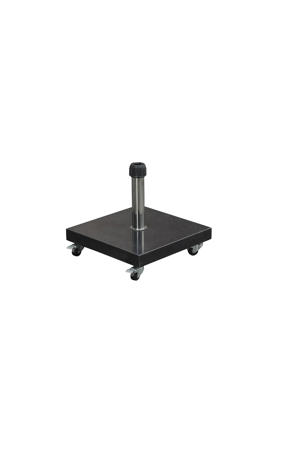 Eureka parasolvoet 60 kilo graniet black polished