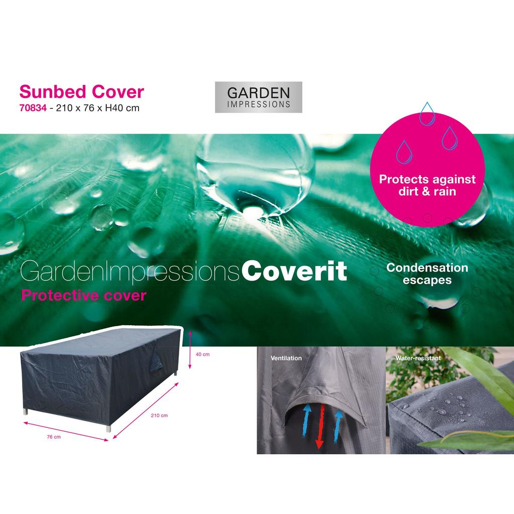 Garden Impressions Coverit ligbed hoes - 210x76xH40