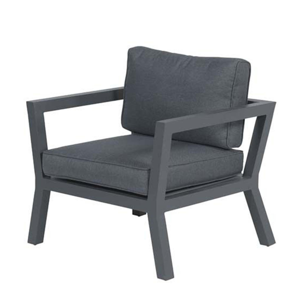 Garden Impressions Colorado lounge stoel - carbon black/ reflex black