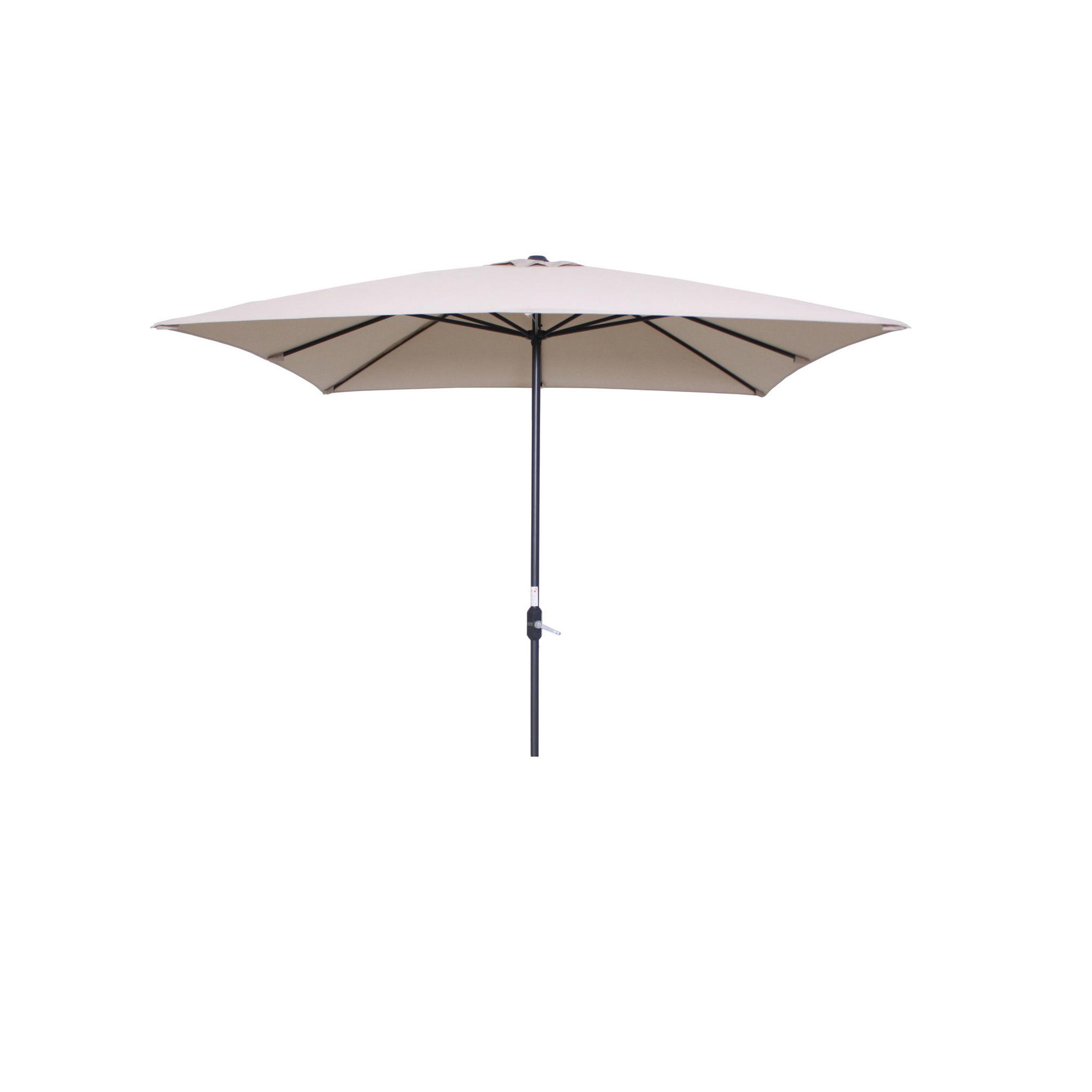Garden Impressions Lotus parasol 250x250 - carbon black/ donker grijs