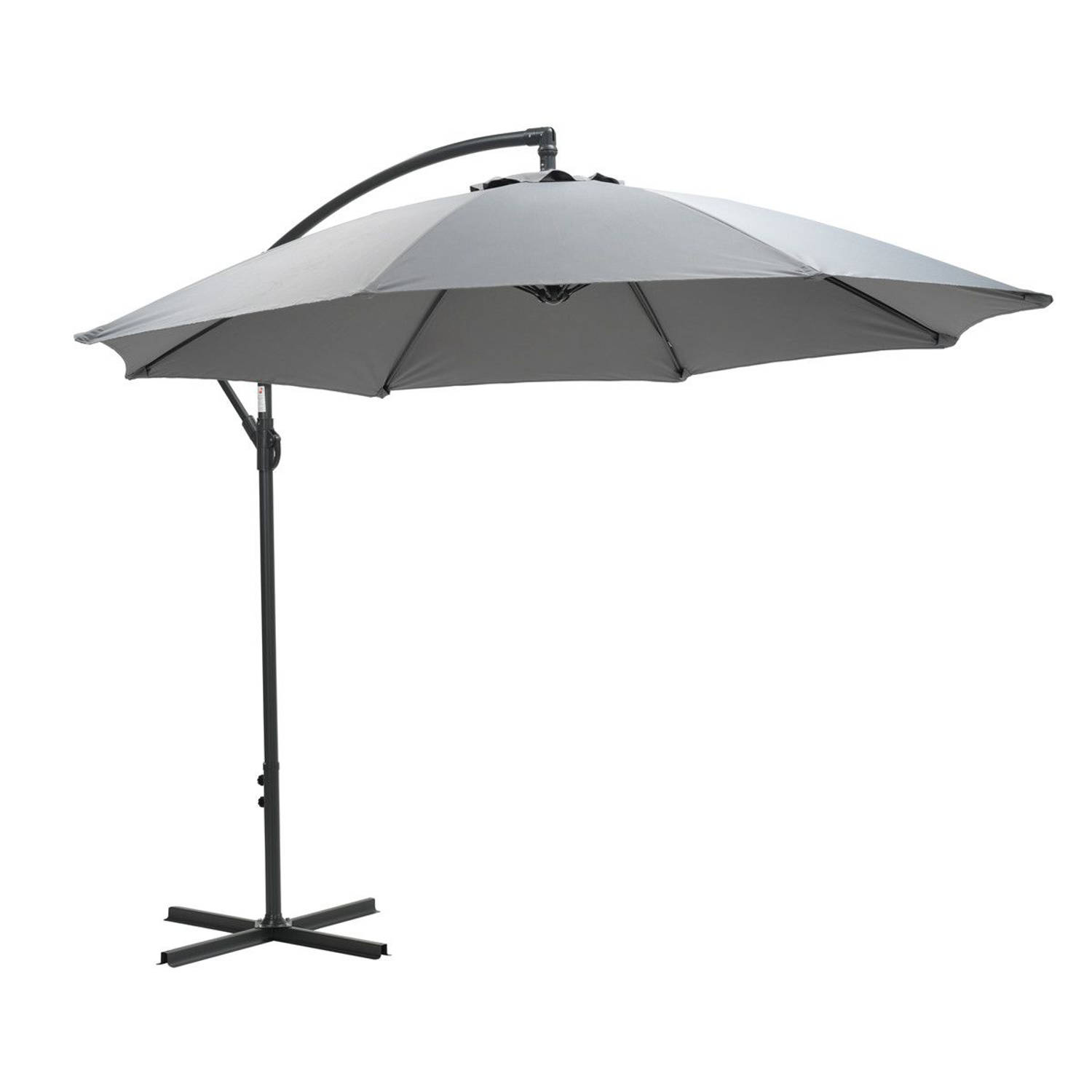 Garden Impressions Athene parasol Ã˜300 carbon black licht grijs