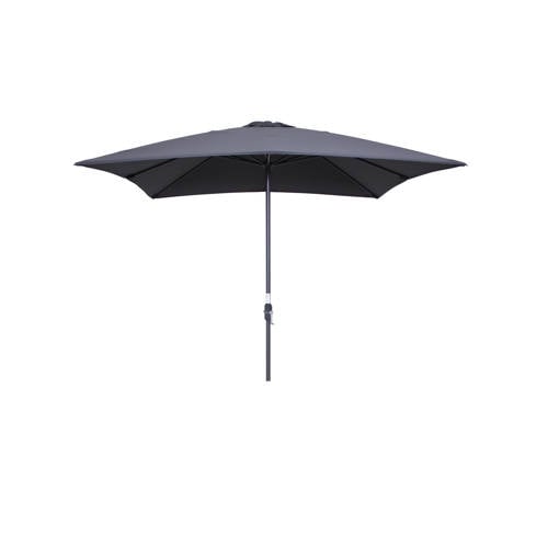Wehkamp Garden Impressions Lotus parasol 250x250 - carbon black/ donker grijs aanbieding