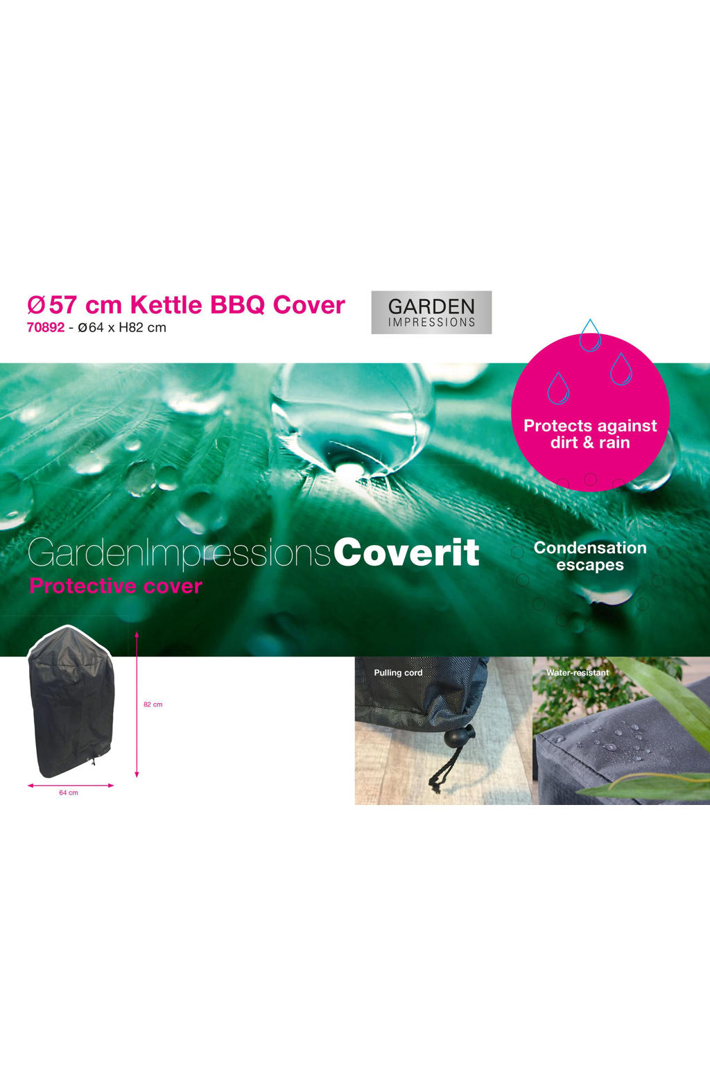 Garden Impressions Coverit Bol BBQ beschermhoes 57cm - Ø64xH82