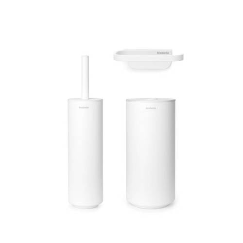 Brabantia toiletaccessoire set MindSet (set van 3) (wit) afbeelding
