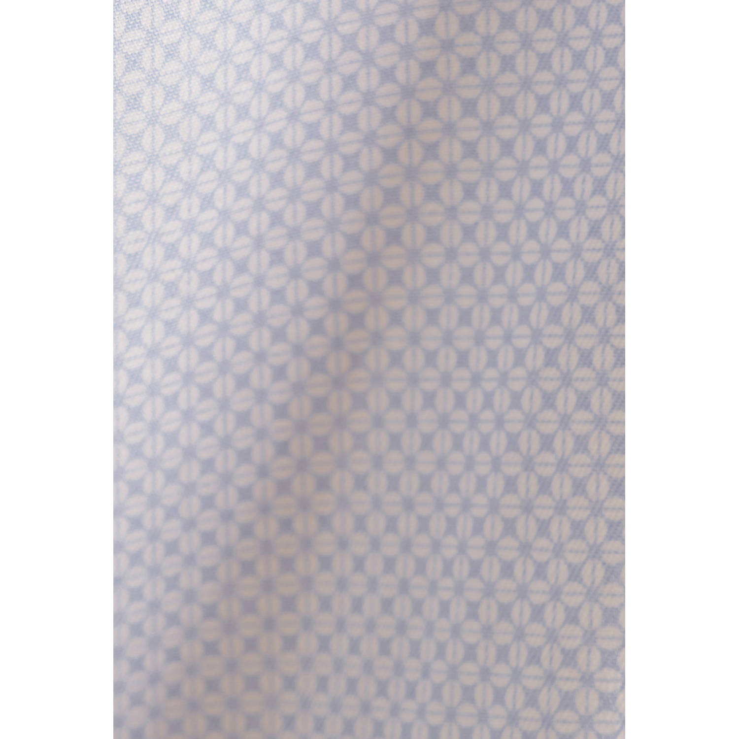Seidensticker overhemd met all over print lichtblauw