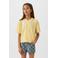 Coolcat denim short Hailey met checkerboard print blauw