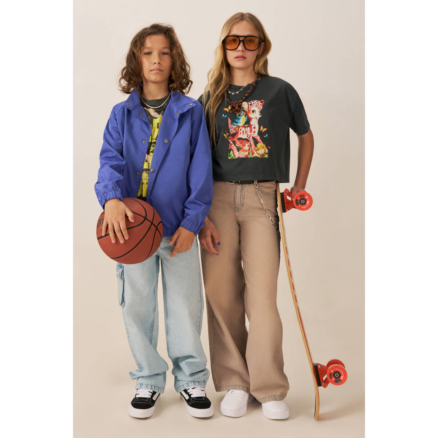 Coolcat wide leg jeans Lola overdye
