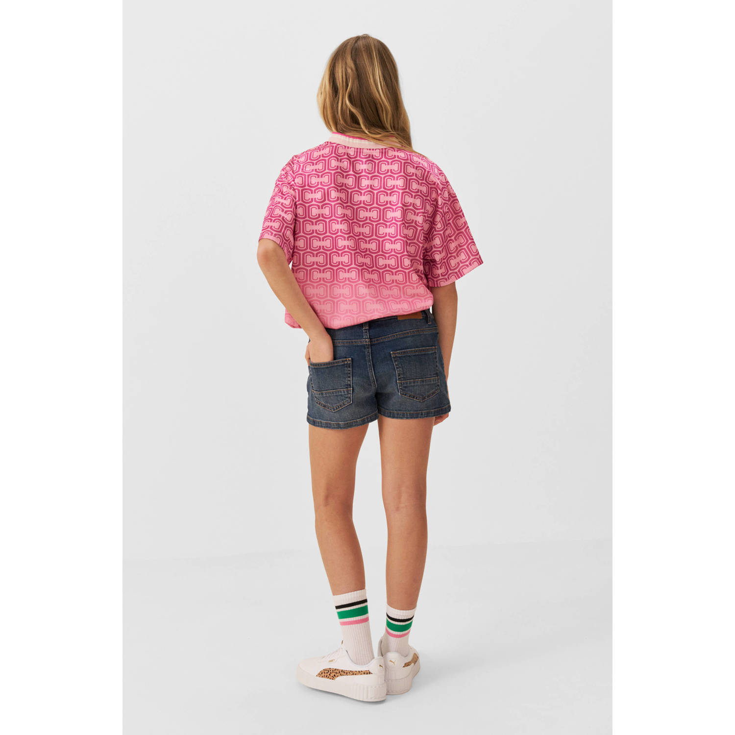 Coolcat denim short Loua blauw