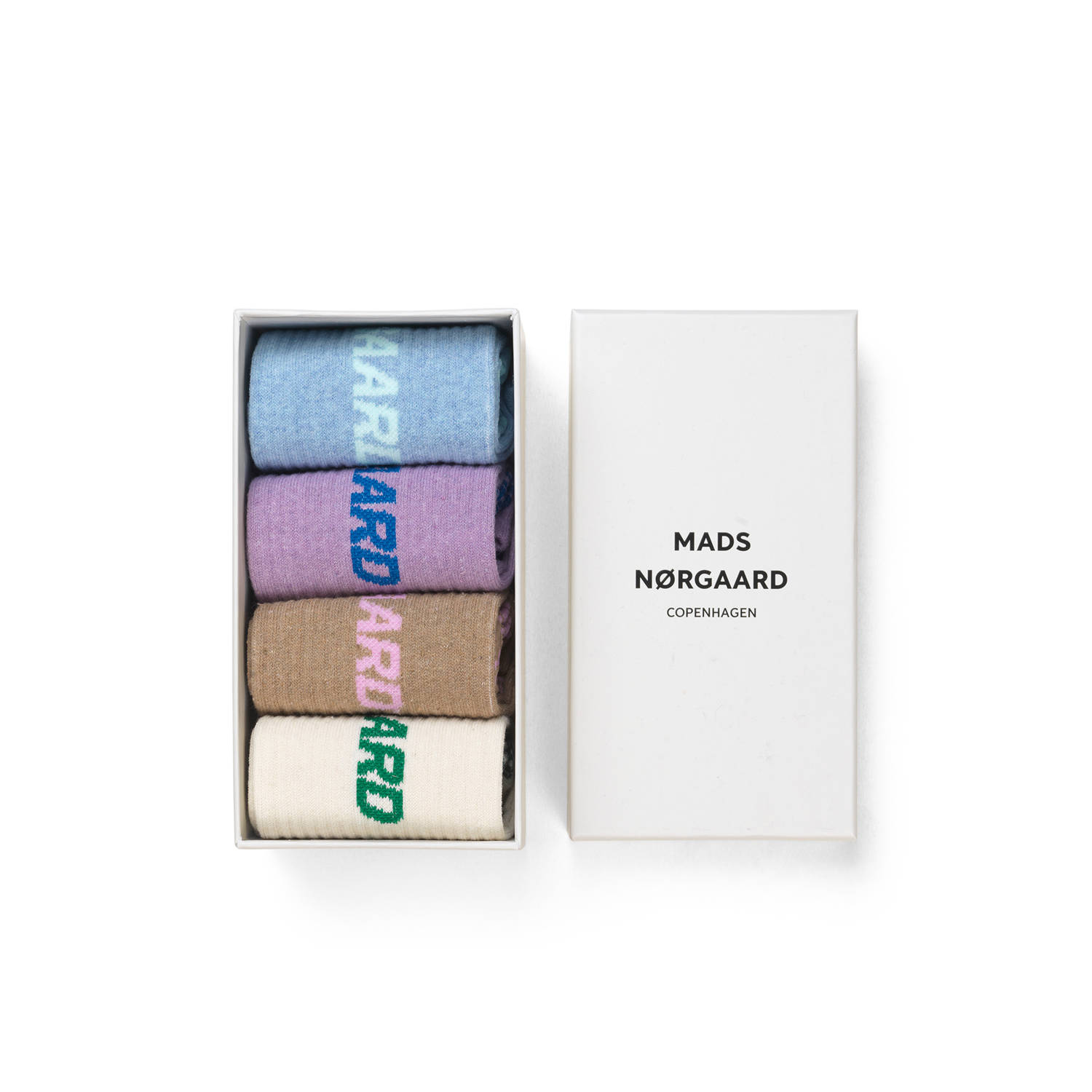 MADS NØRGAARD COPENHAGEN giftbox met sokken set van 4 multi