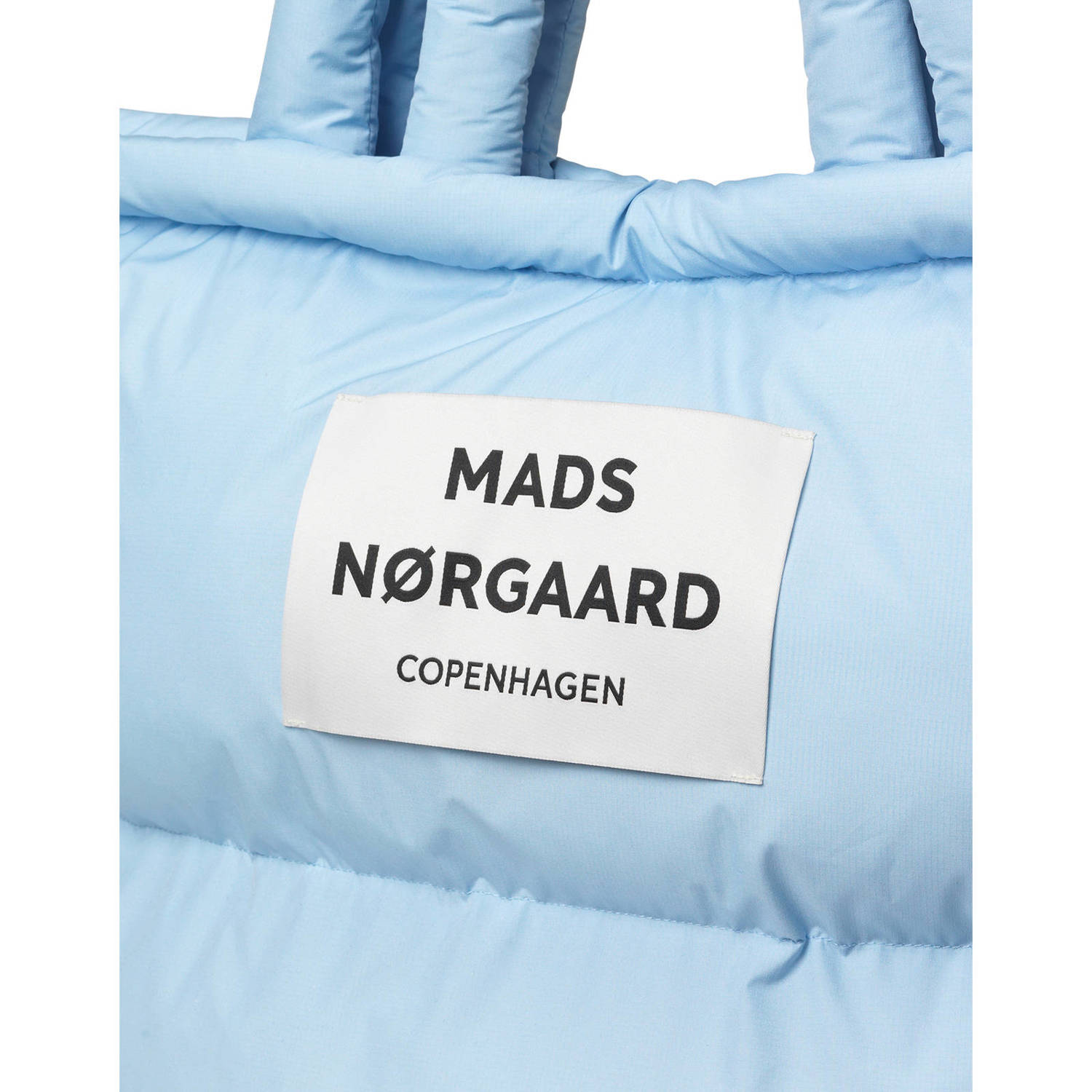 MADS NØRGAARD COPENHAGEN gewatteerde shopper Lichtblauw