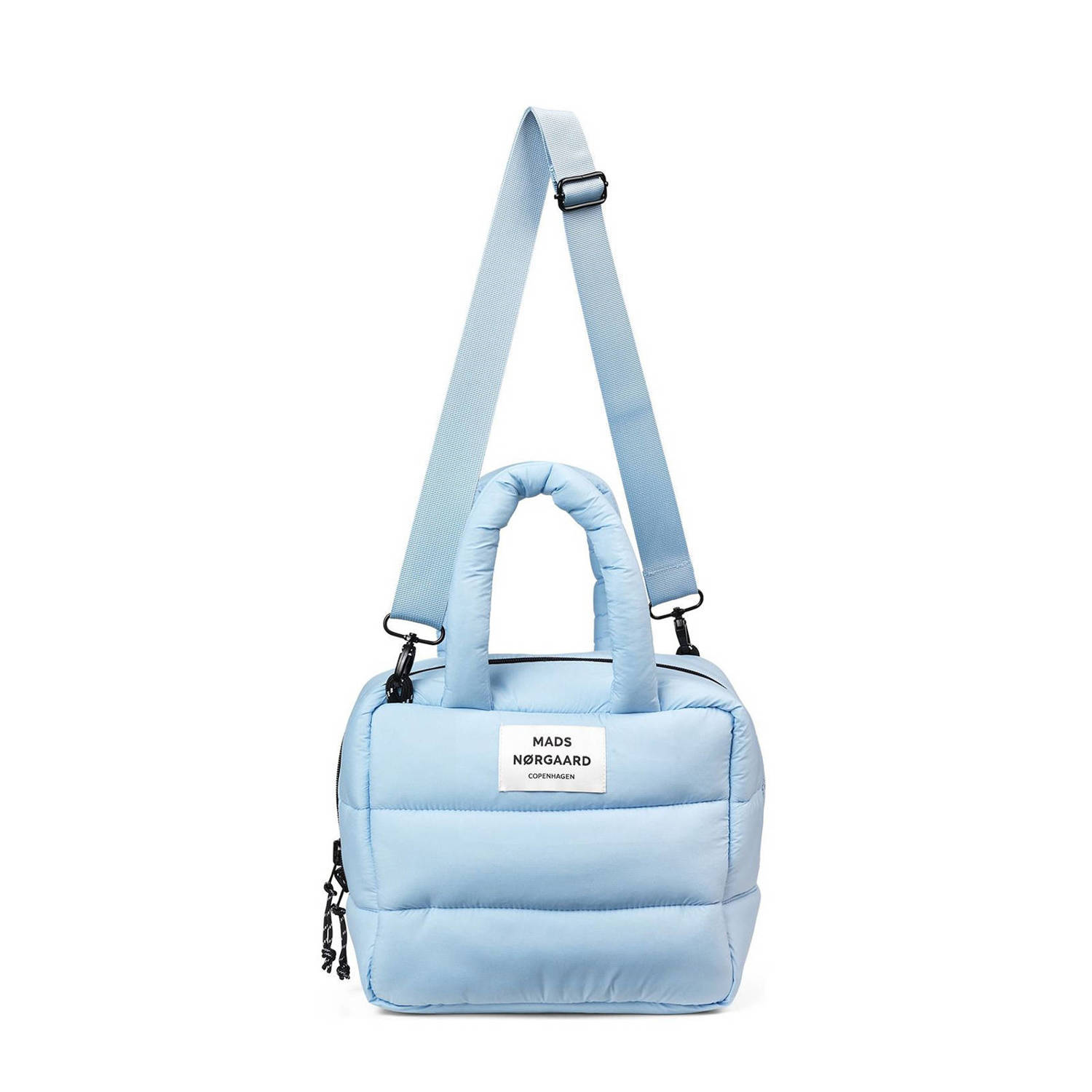 MADS NØRGAARD COPENHAGEN gewatteerde crossbody tas lichtblauw
