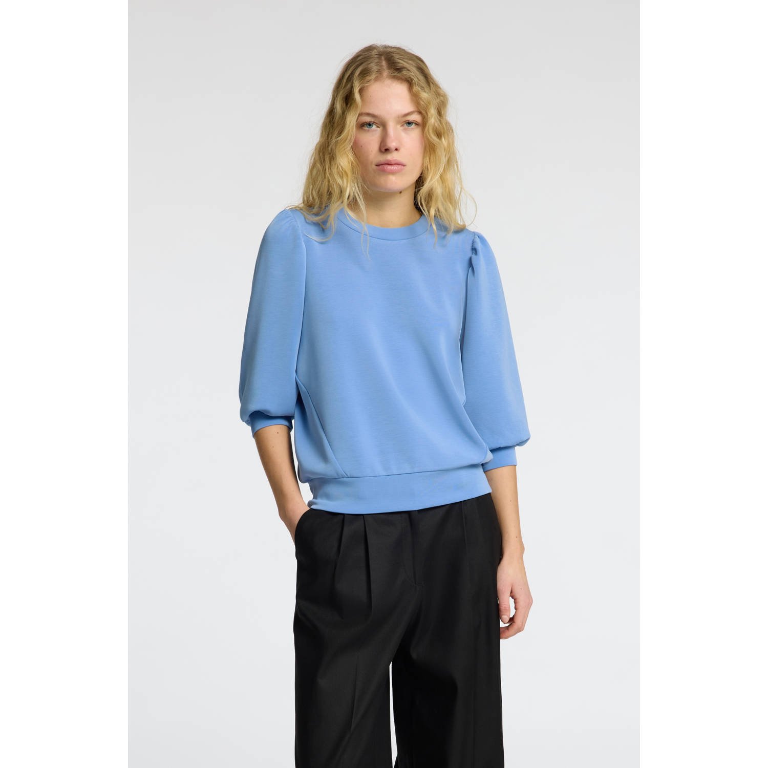 SELECTED FEMME Dames Truien & Vesten Slftenny 3 4 Sweat Top Blauw