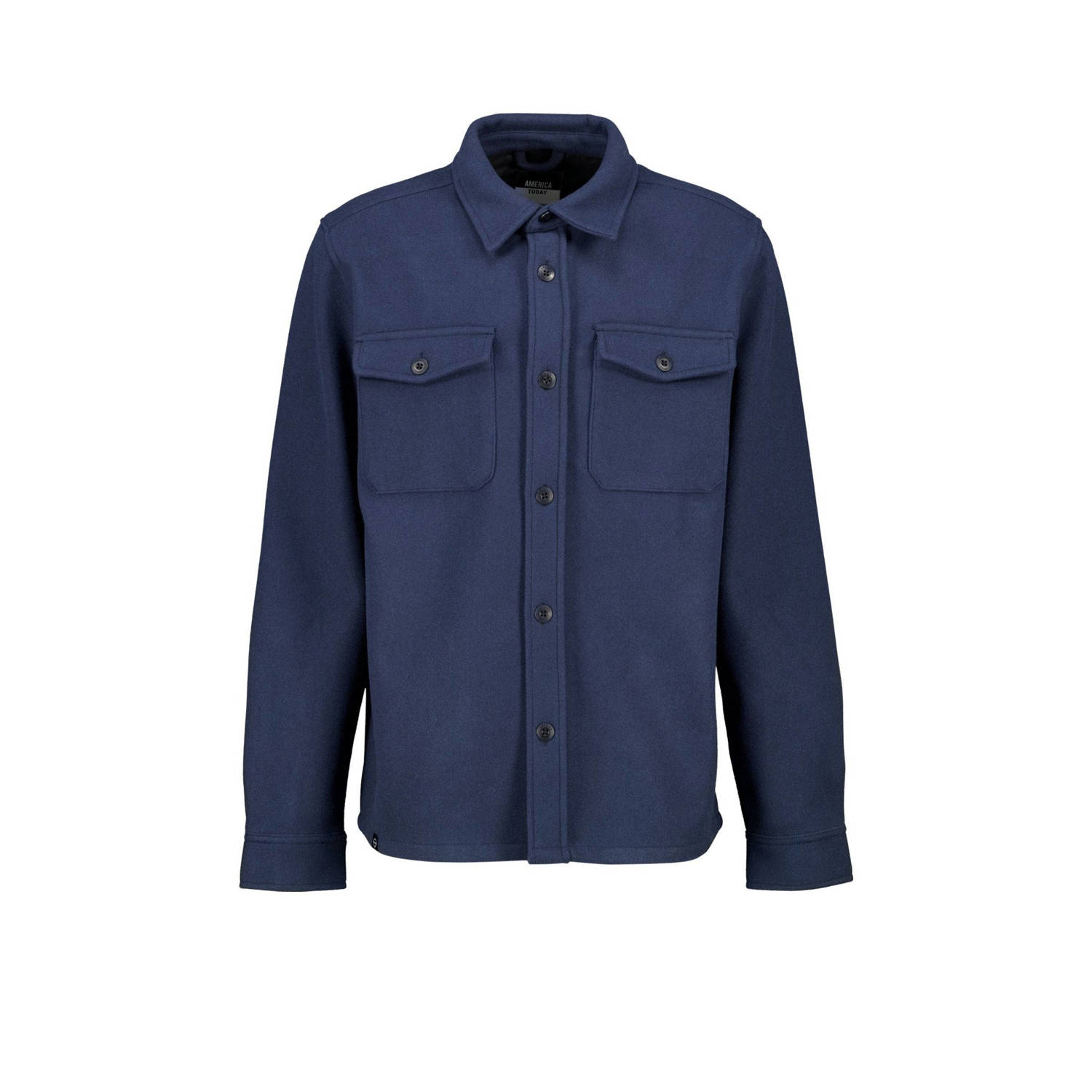 America Today overshirt donkerblauw