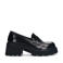 Sacha chunky leren loafers zwart