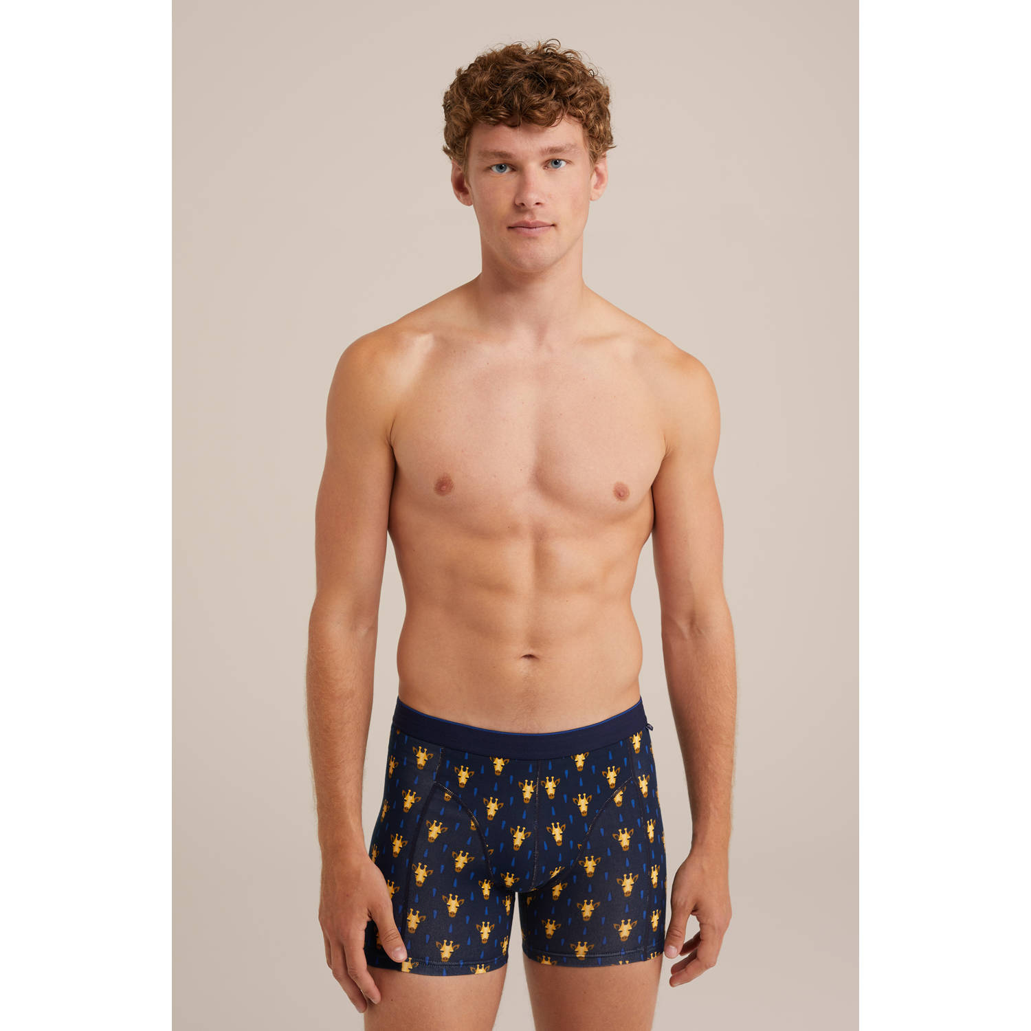 WE Fashion boxershort donkerblauw