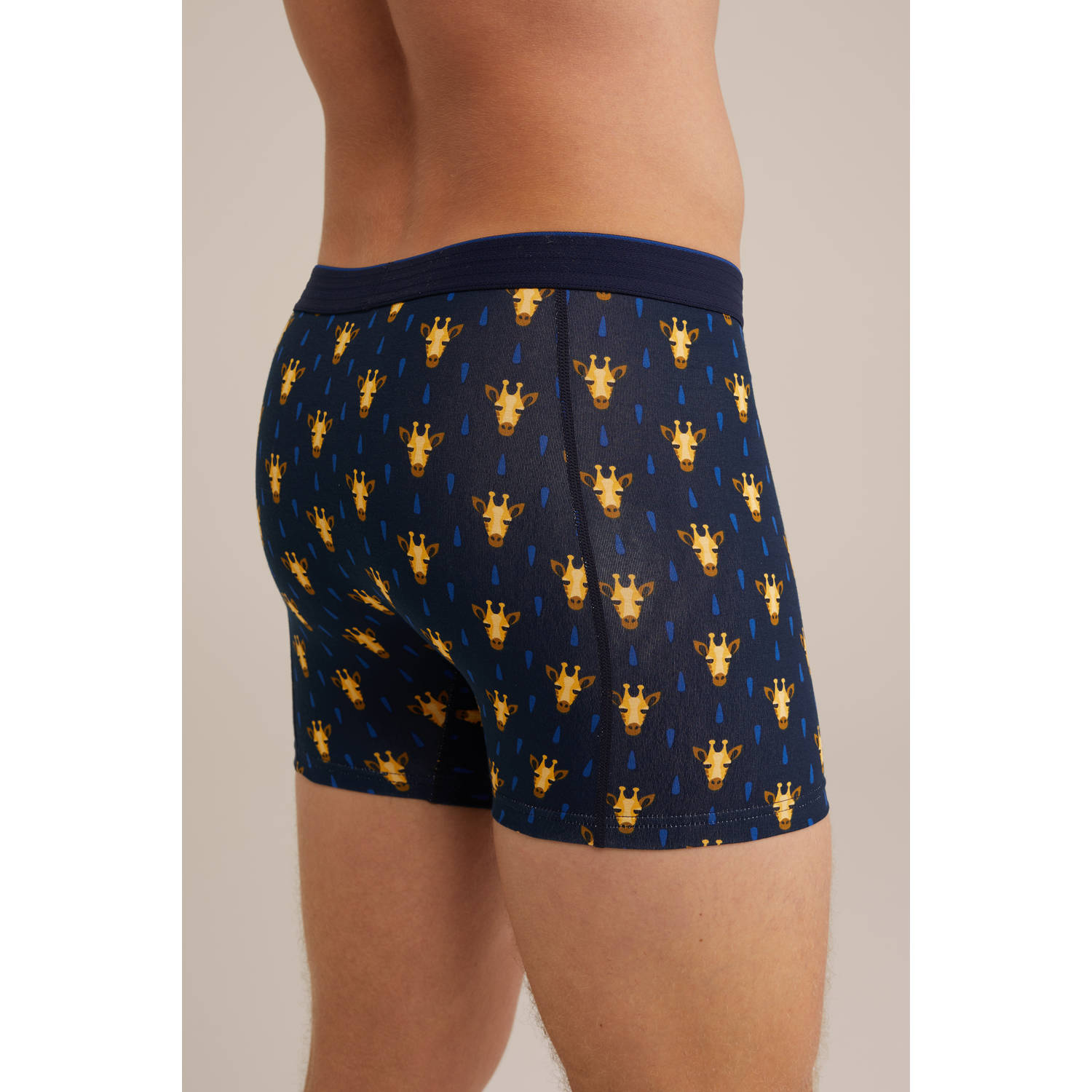 WE Fashion boxershort donkerblauw