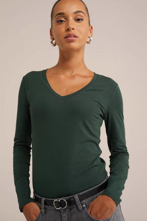 longsleeve donkergroen