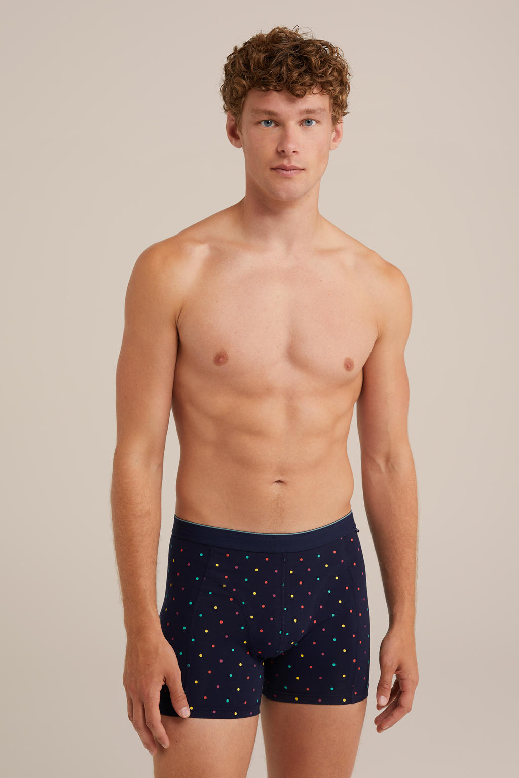 WE Fashion boxershort donkerblauw