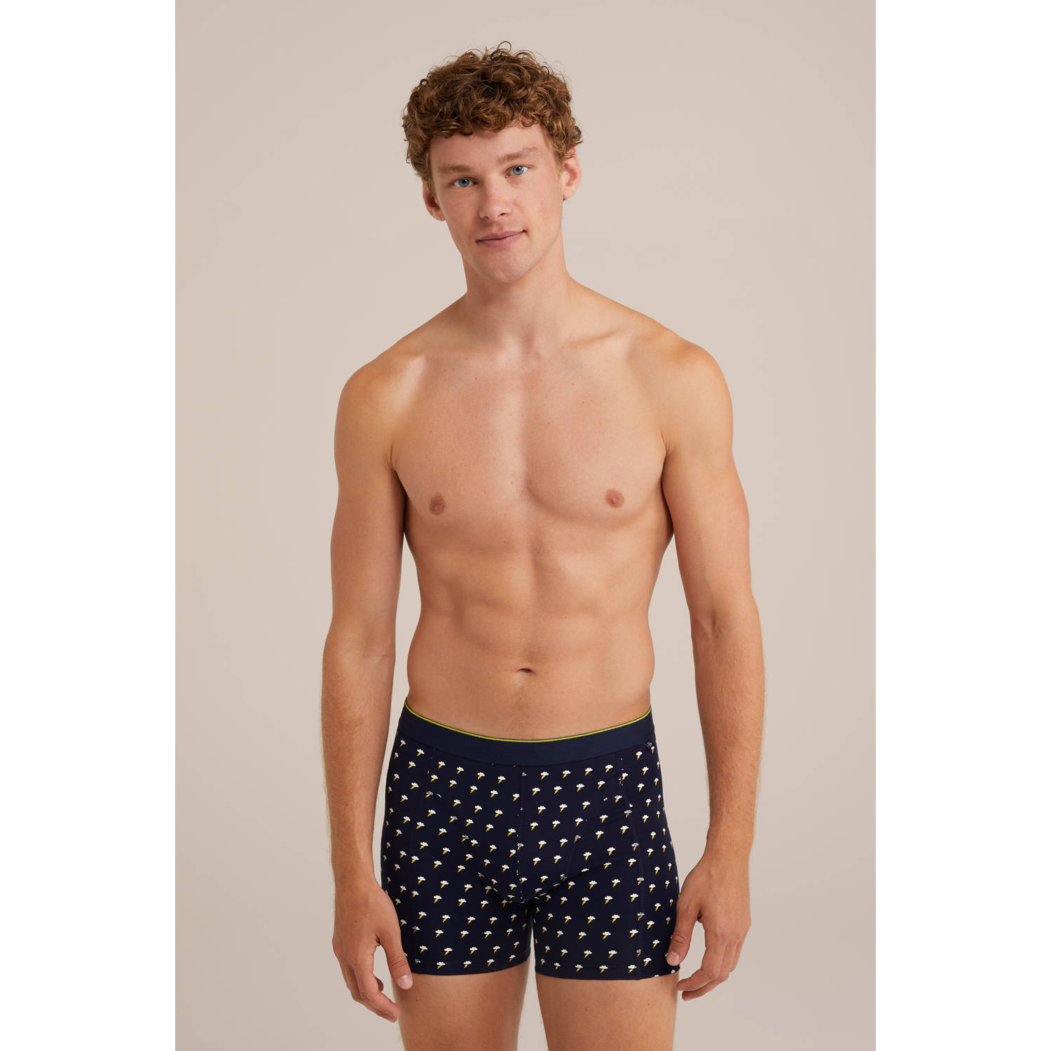 WE Fashion boxershort donkerblauw