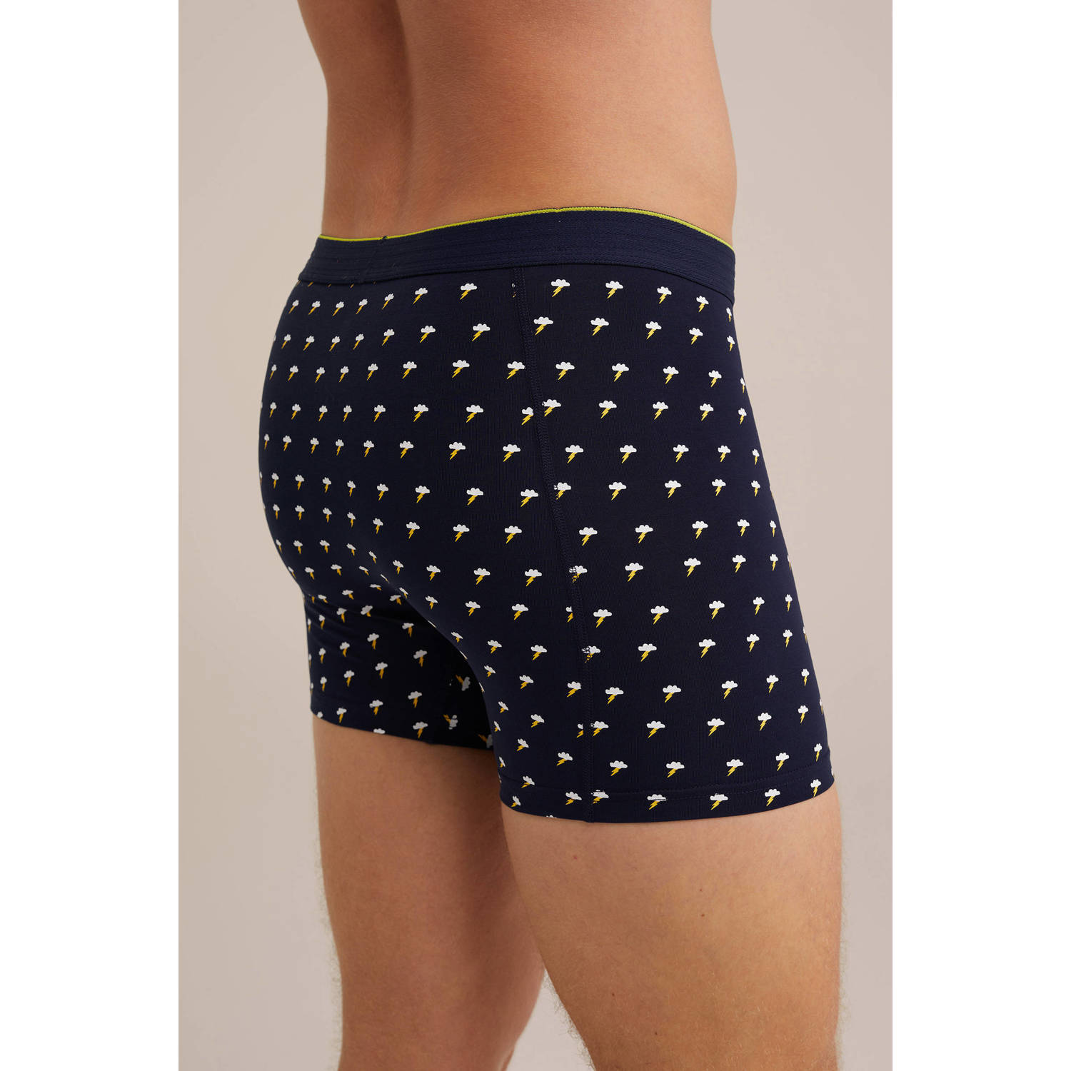 WE Fashion boxershort donkerblauw