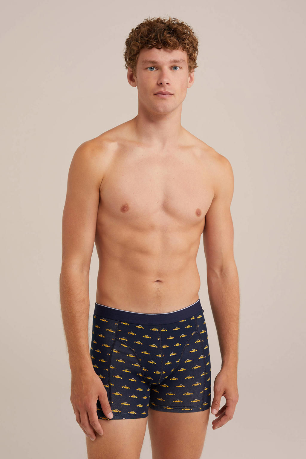 WE Fashion boxershort donkerblauw