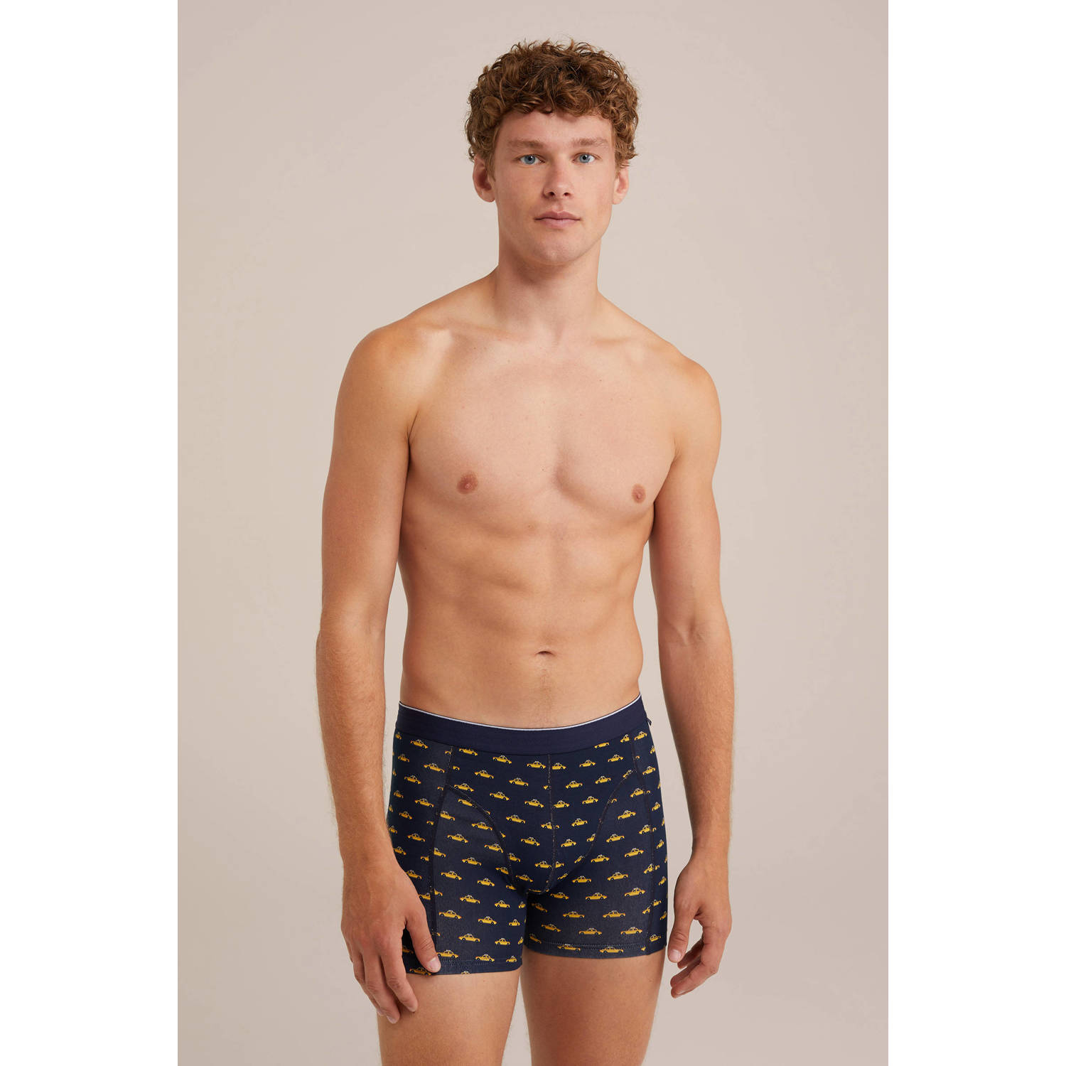 WE Fashion boxershort donkerblauw