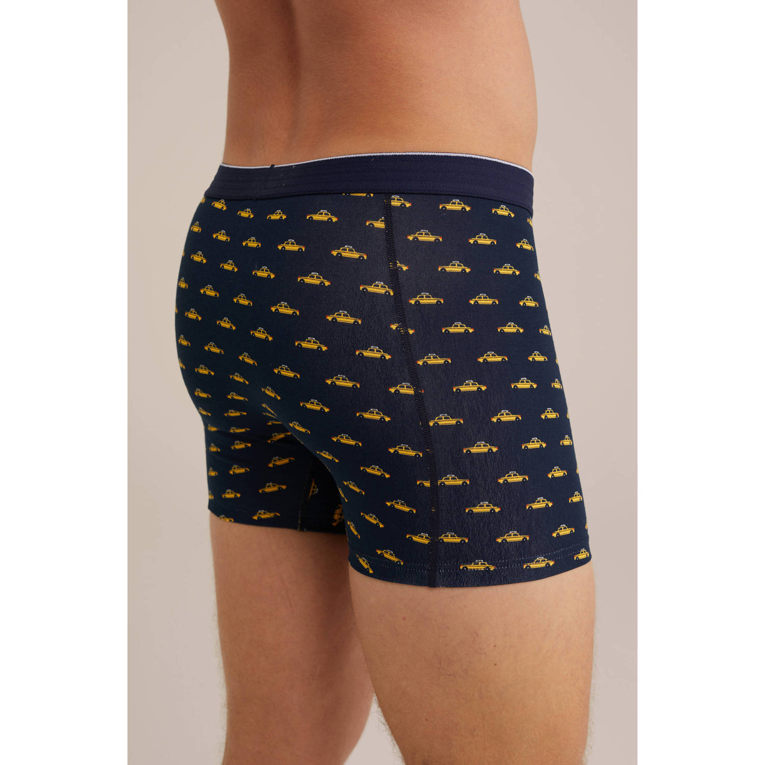 WE Fashion boxershort donkerblauw