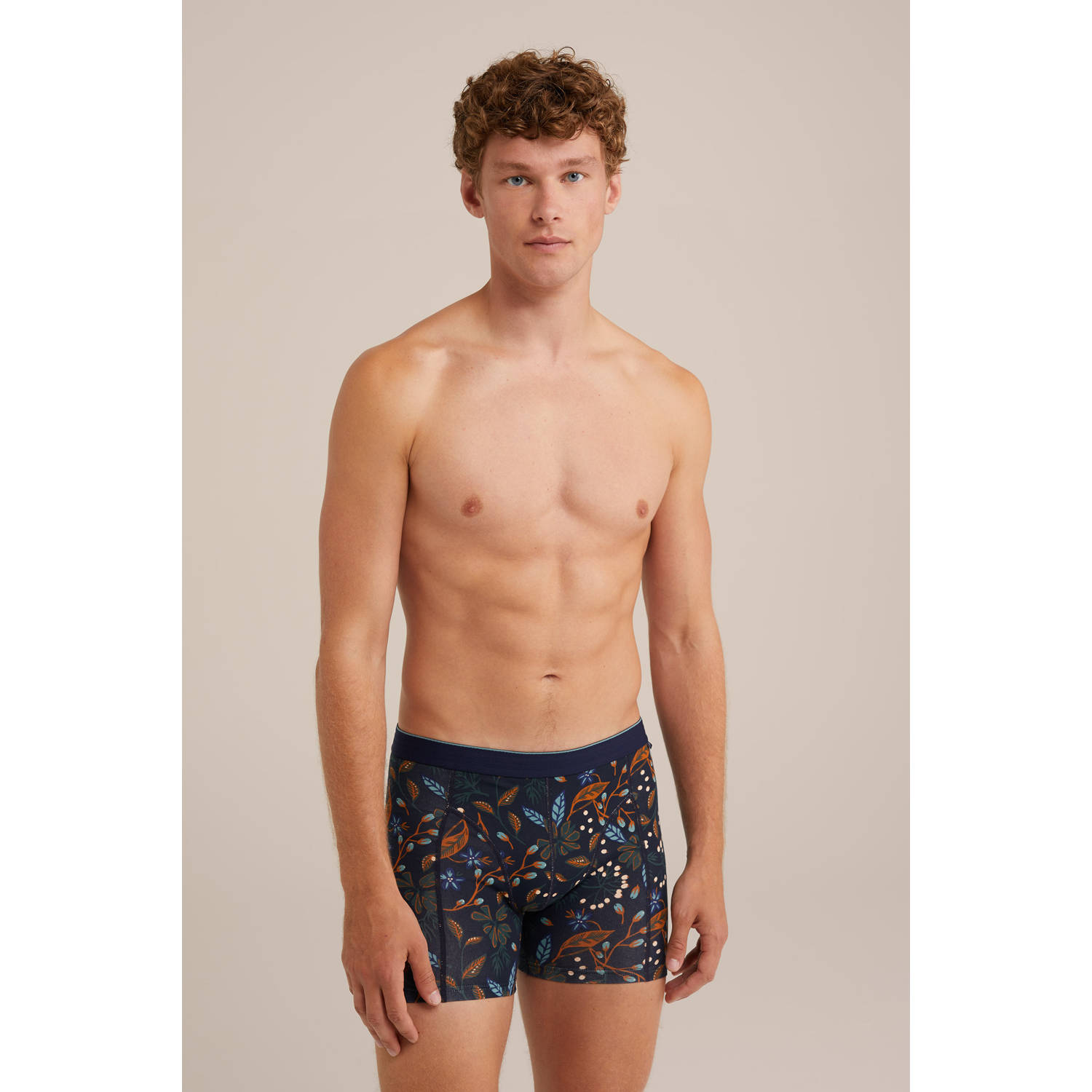 WE Fashion boxershort donkerblauw
