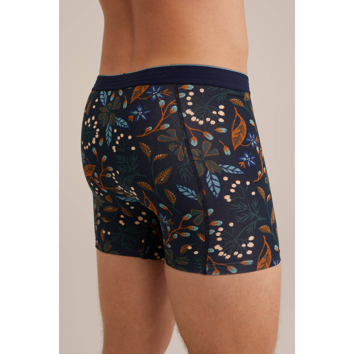WE Fashion boxershort donkerblauw