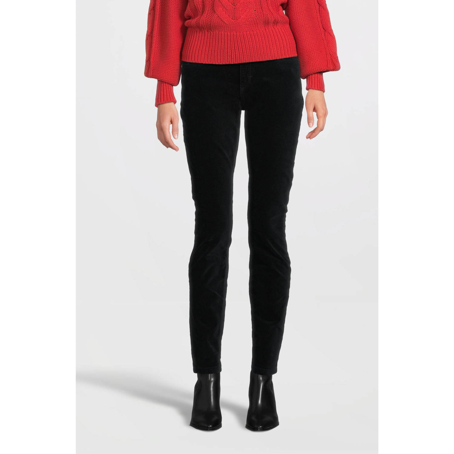 BOSS regular waist donkerblauw