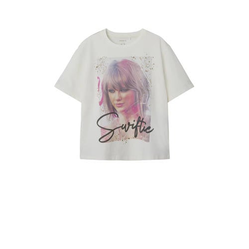 NAME IT KIDS T-shirt met print wit afbeelding