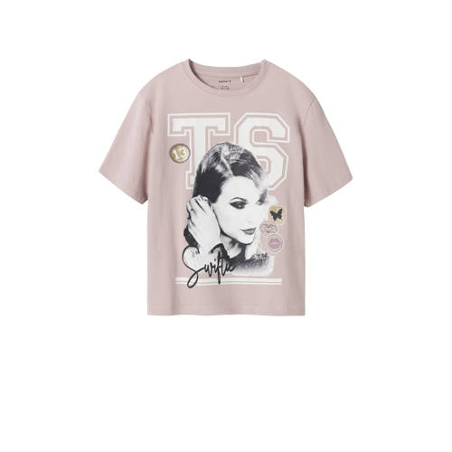 NAME IT KIDS T-shirt met print lila afbeelding