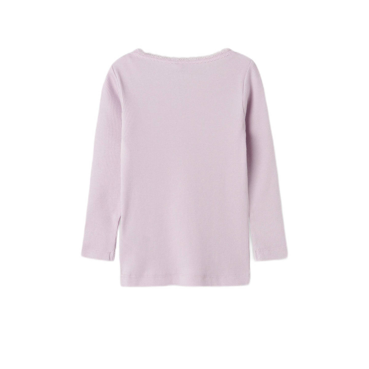 NAME IT MINI ribgebreide longsleeve NMFKAB warmroze