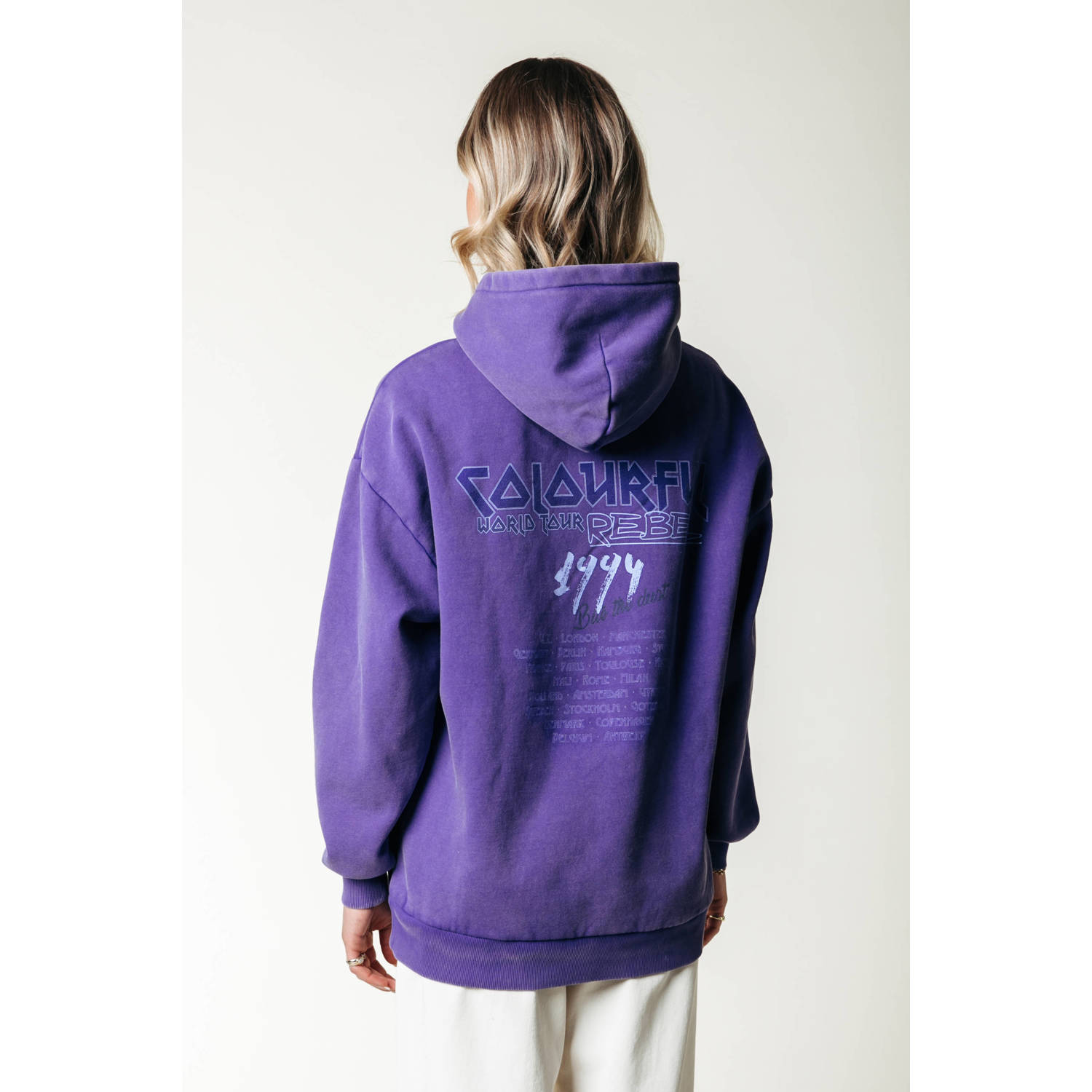Colourful Rebel hoodie paars