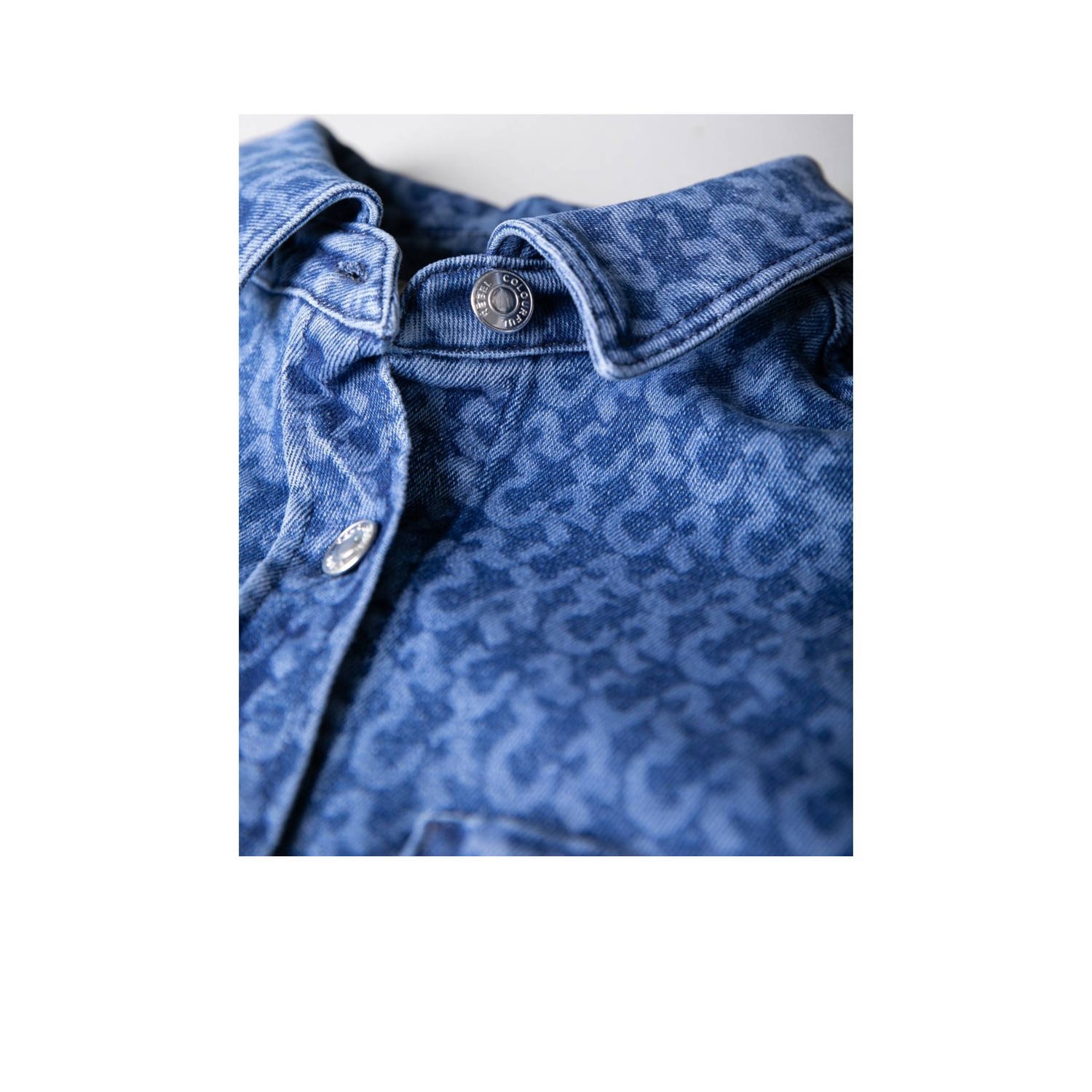 Colourful Rebel blouse medium blue denim